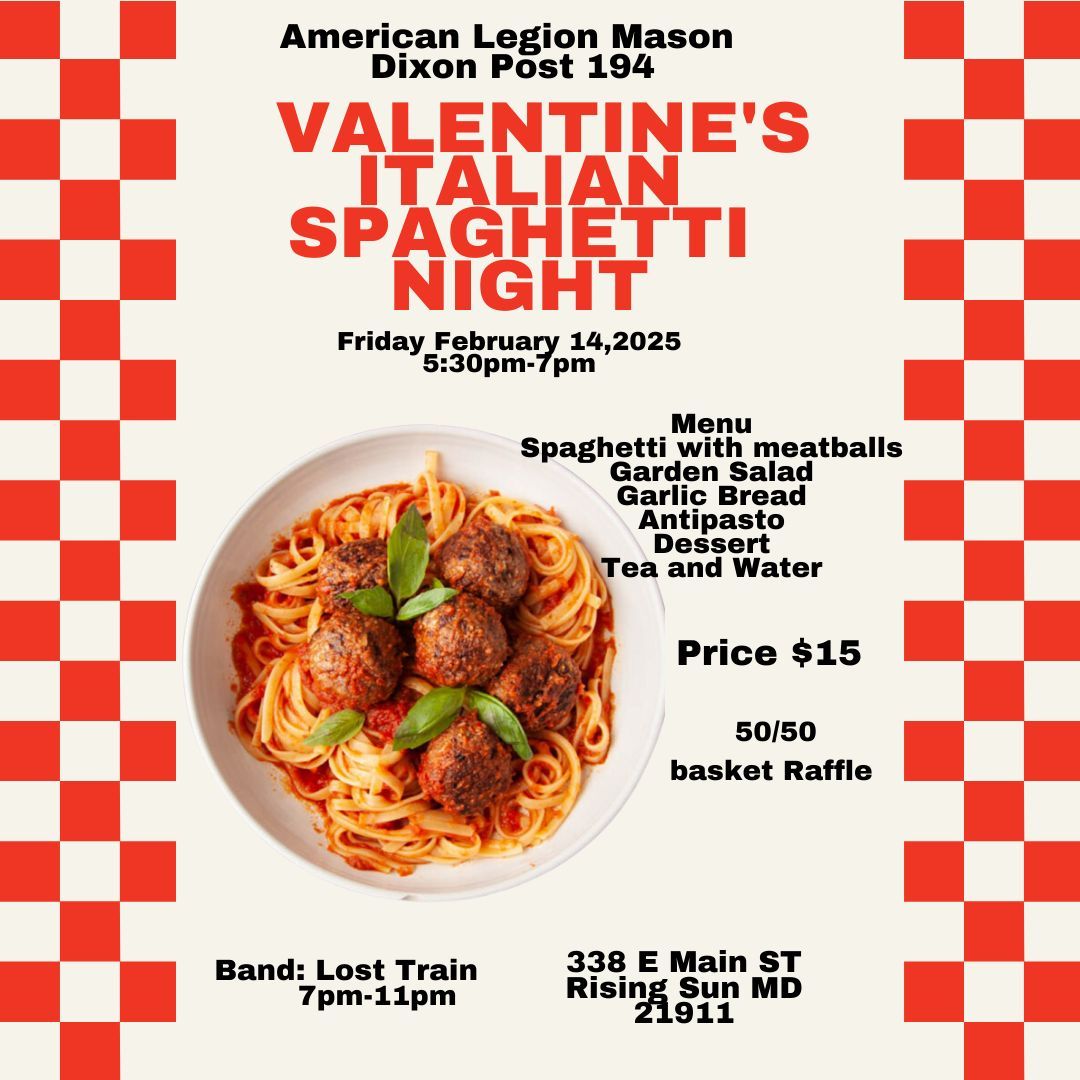 Valentine's Italian Spaghetti Dinner 