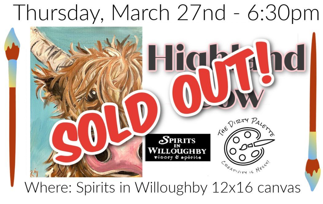 "Highland Cow" in Willoughby SOLD OUT