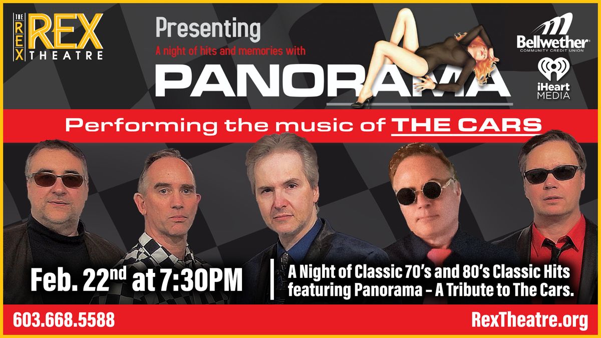 Panorama Performing the music of THe CARS returns to The REX Theatre