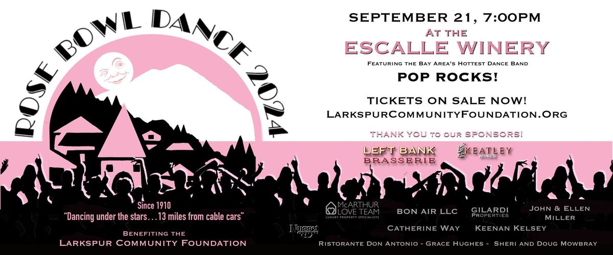 Rose Bowl Dance 2024, Escalle Winery, Larkspur, 21 September 2024