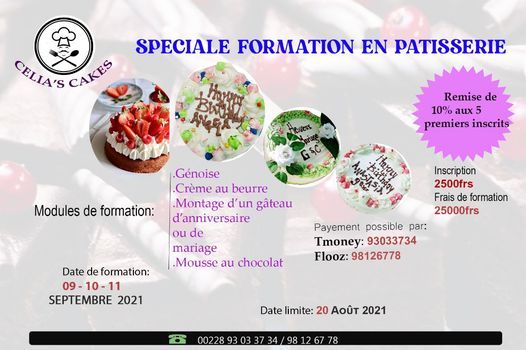 Formation Pratique De Fabrication De Genoise Gateaux Danniversaire Et De Mariage Lomegan 9 September 21