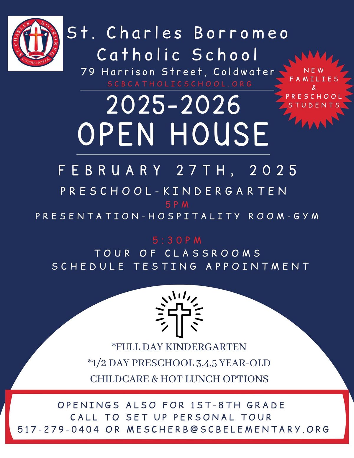 St. Charles Borromeo Catholic School 2025-2026 Open House