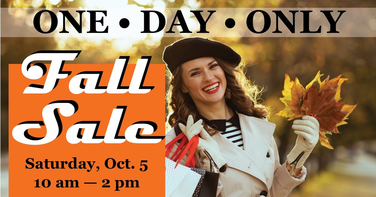 Fab-U-Less Fall One-Day Sale