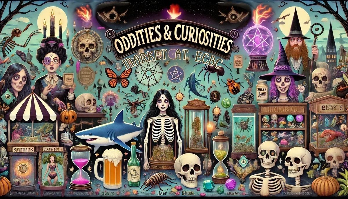 Join us for THE EERIE EMERALD EXCHANGE: AN ODDITIES AND CURIOSITIES MARKET 2024