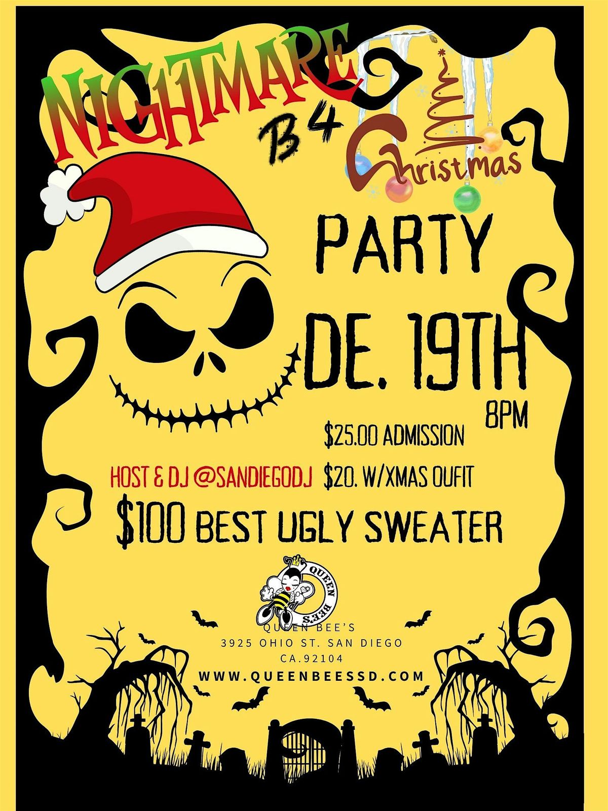 NIGHTMARE B-4 CHRISTMAS  PARTY