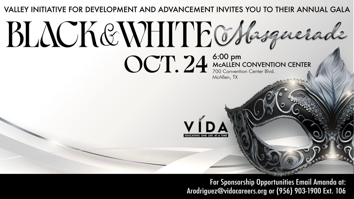 VIDA's 4th Annual Gala: Black & White Masquerade