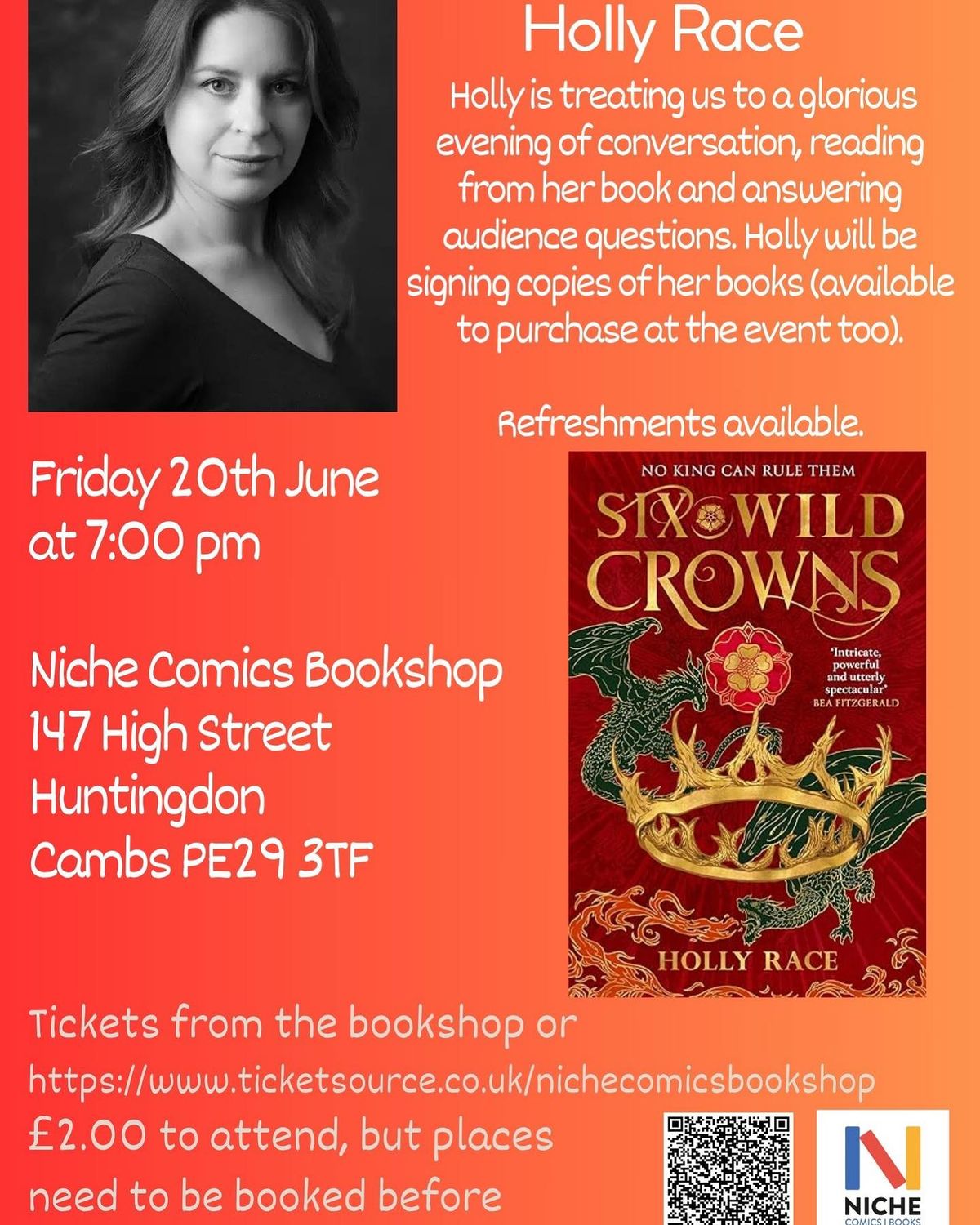 Six Wild Crowns Book Launch