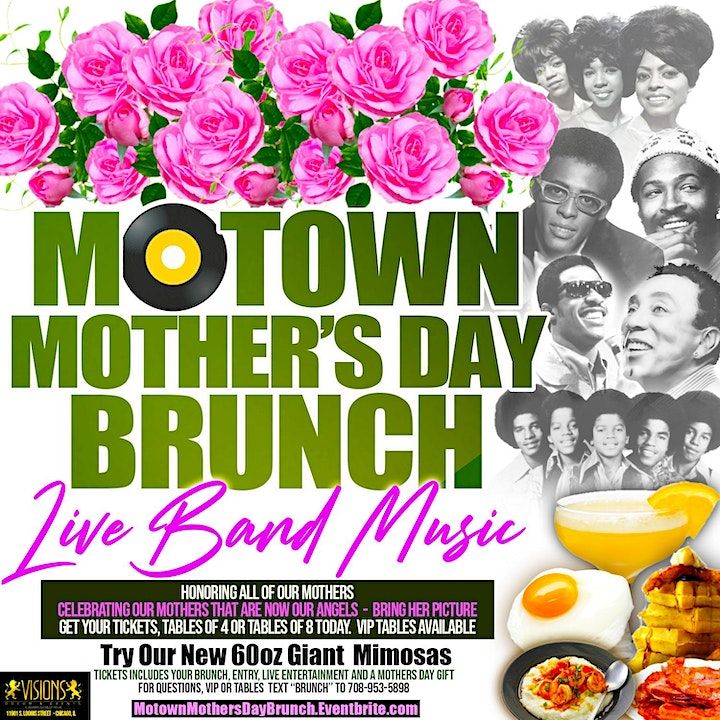 MOTOWN MOTHERS DAY BRUNCH, Visions Odeum and Events, Chicago, 14 May 2023