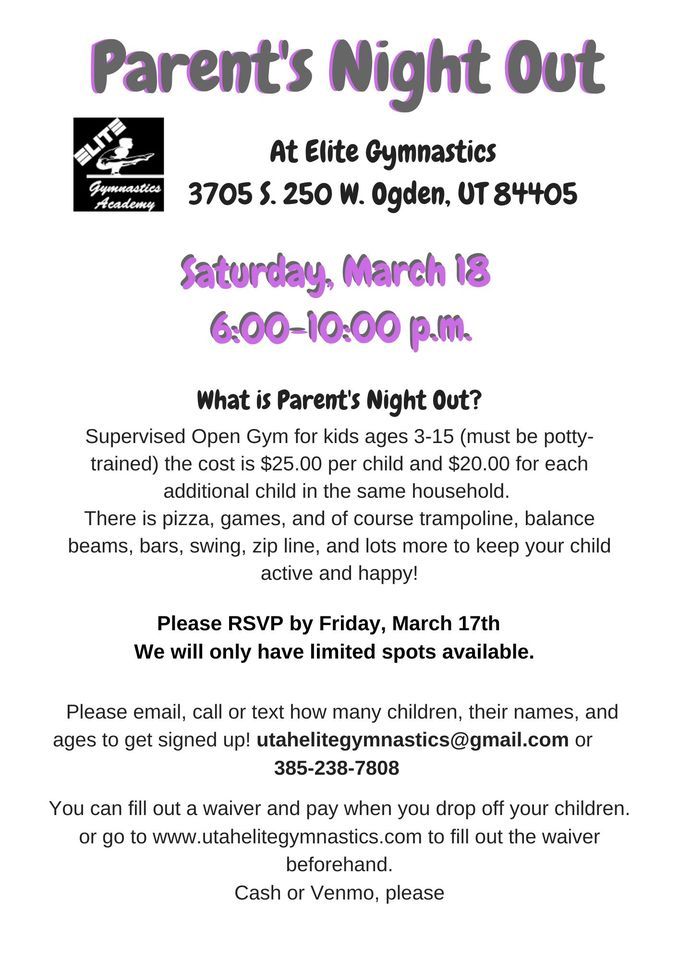 Parents Night Out - March 2023