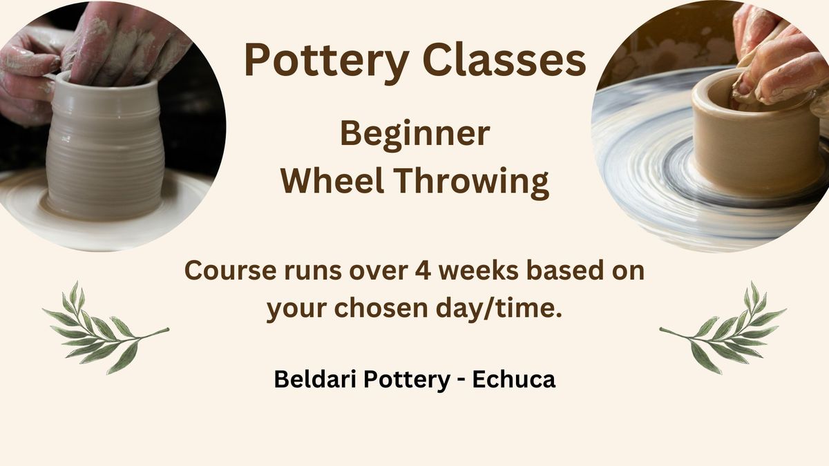 Beginner Wheel Throwing Classes