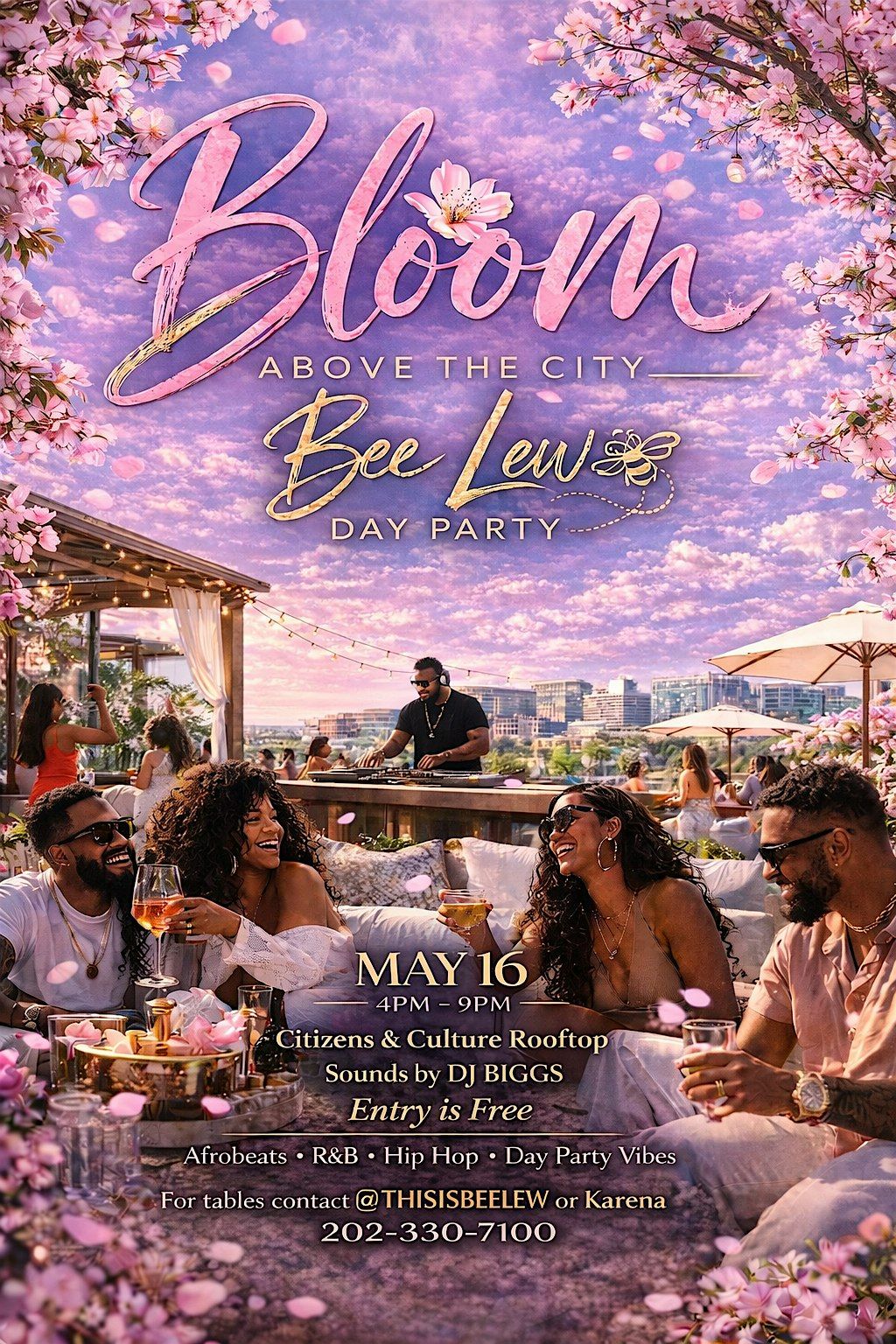 Bloom Above the City Bee Lew Day Party