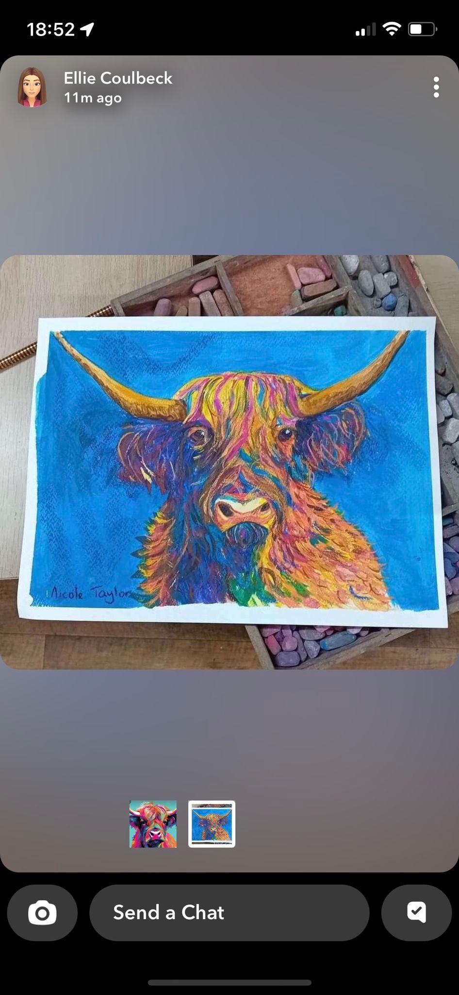 Highland Cow Painting??\u200d???\ufe0f