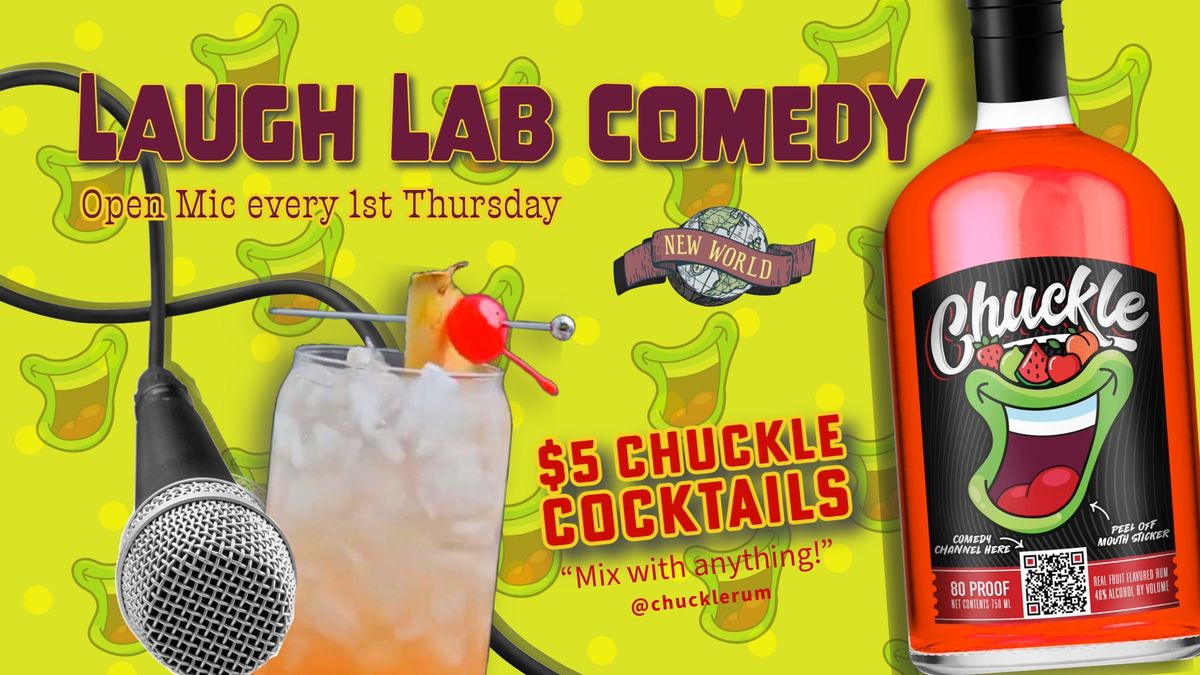 New World Laugh Lab | Comedy Open Mic @ New World Bar | First Thursday of the month