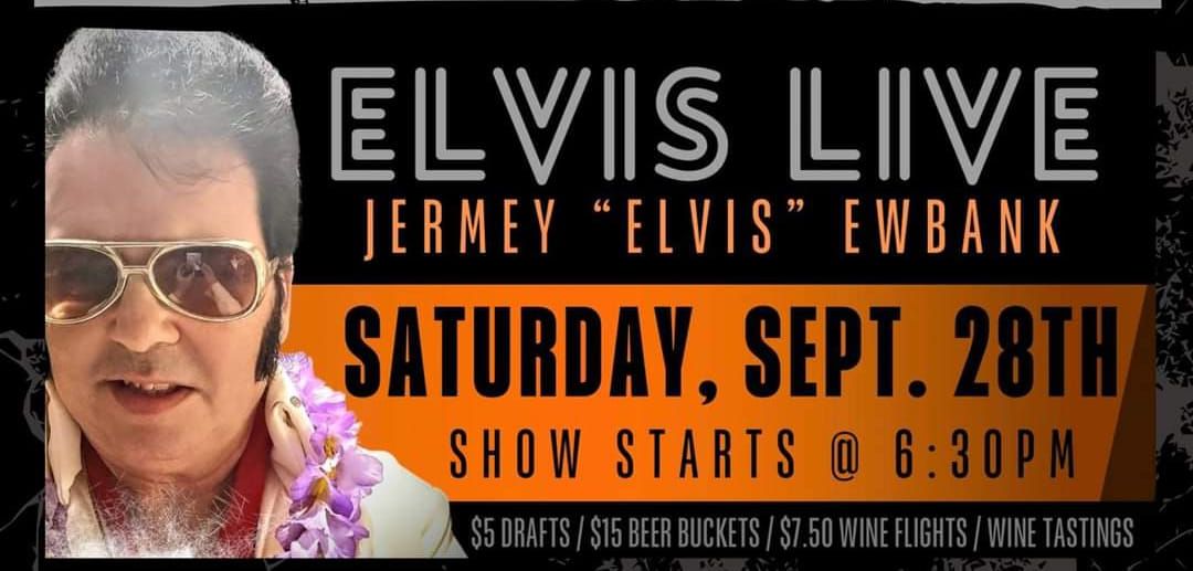 Jeremy Ewbank Elvis Tribute free show at the Sparacia Witherell Winery 