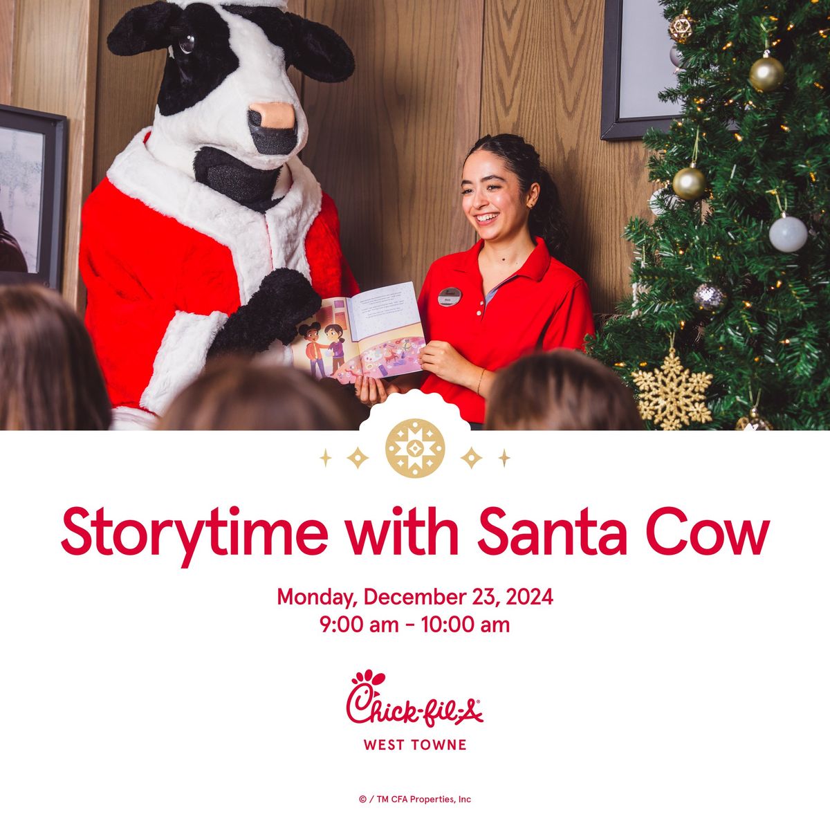 Storytime with Santa Cow