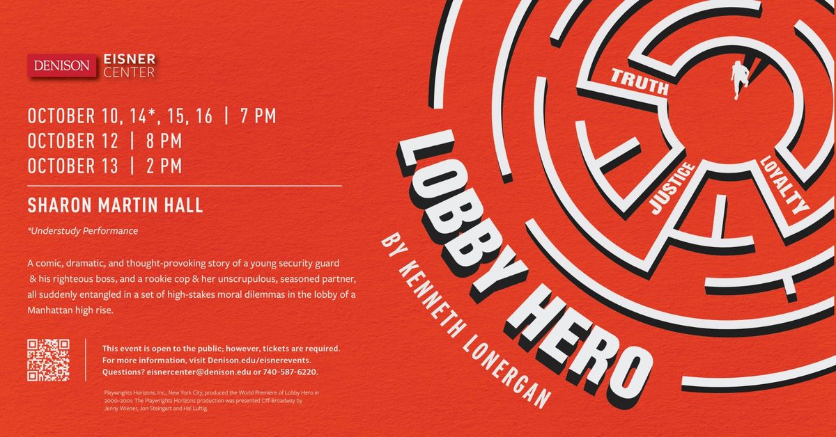 The Department of Theatre presents 'Lobby Hero'