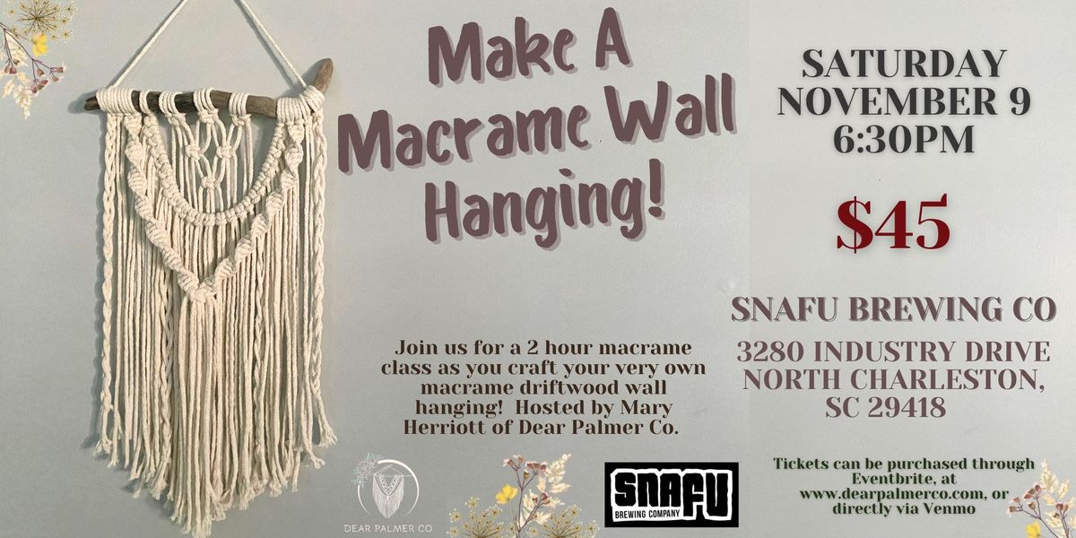 Make a Macrame Driftwood Wall Hanging 