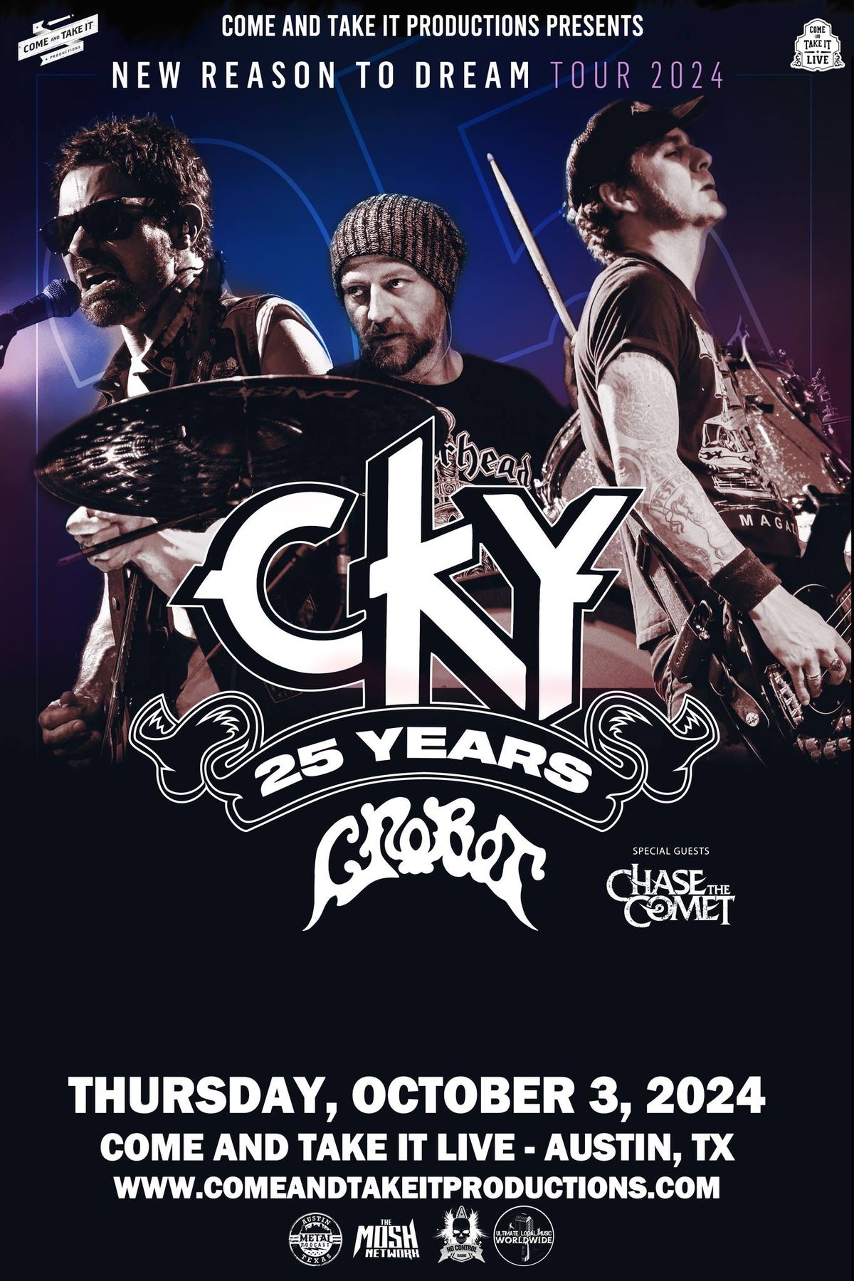 CKY, Crobot, and Chase The Comet at Come and Take It Live!