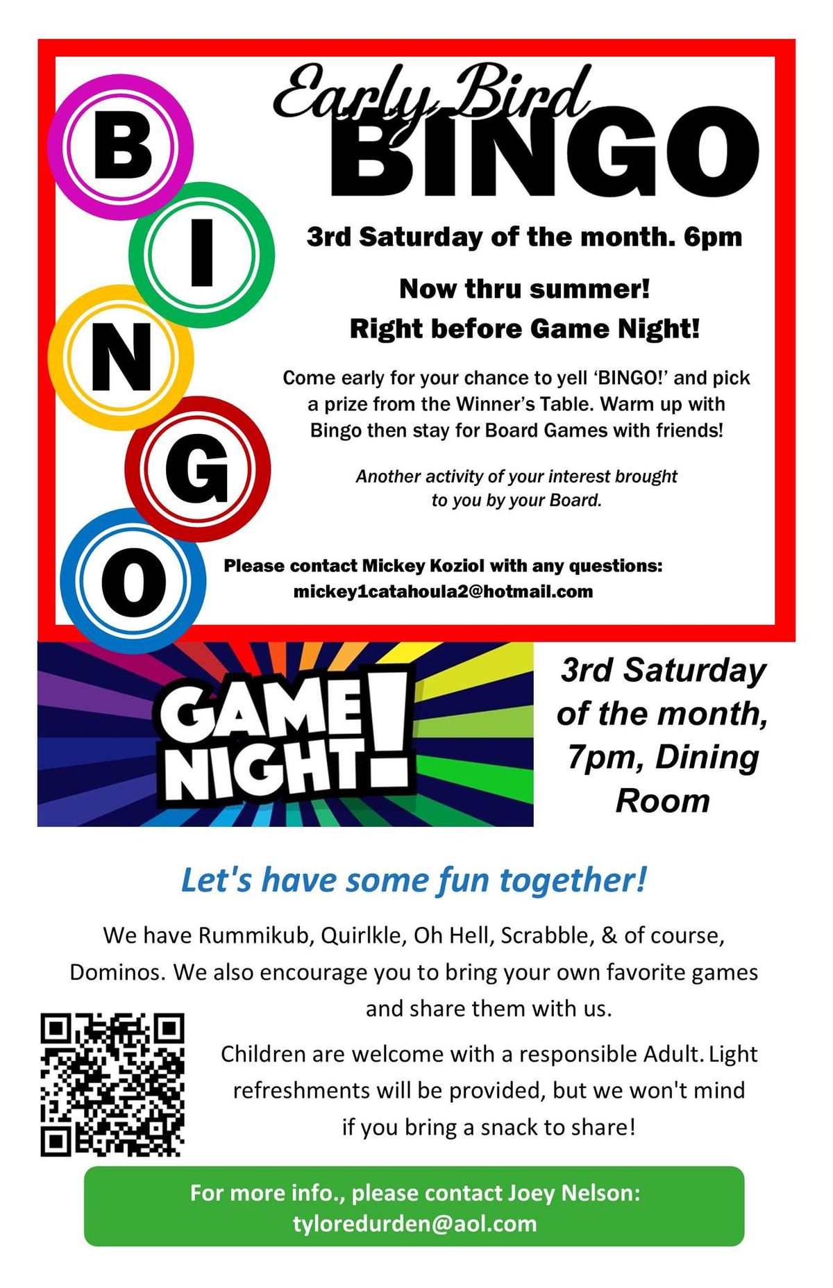 Bingo & Game Night