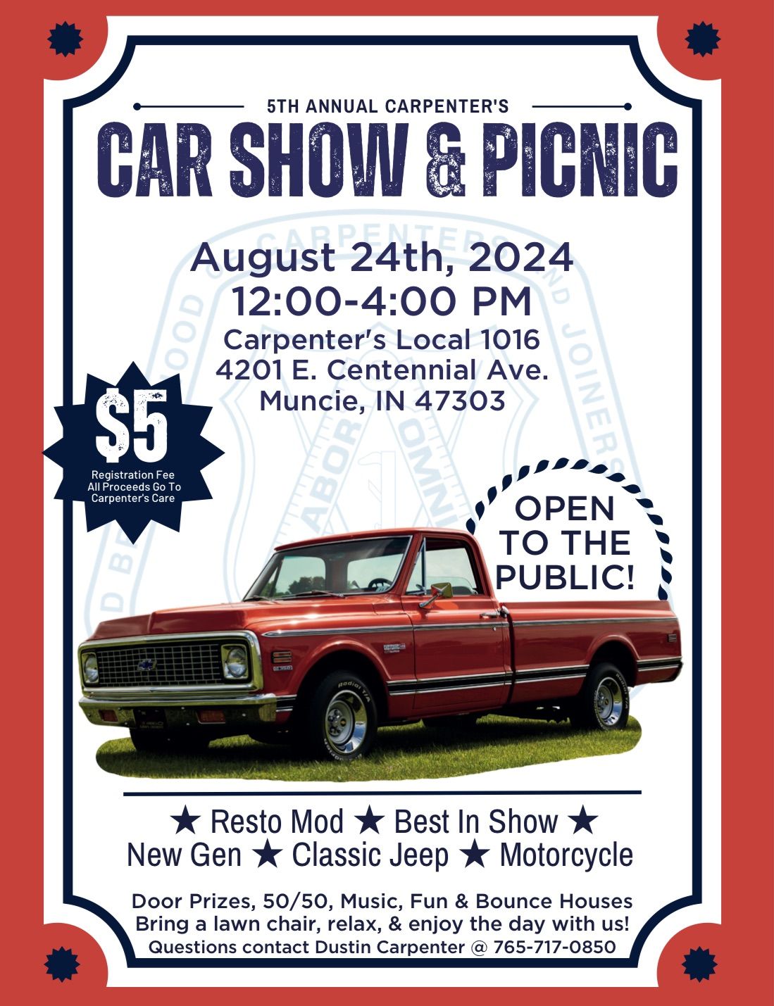 5th Annual Car Show & Picnic