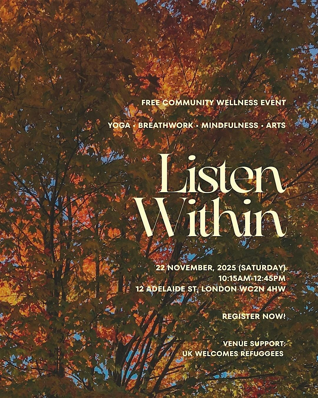 Listen Within - Community Wellness Event (Yoga + Arts)