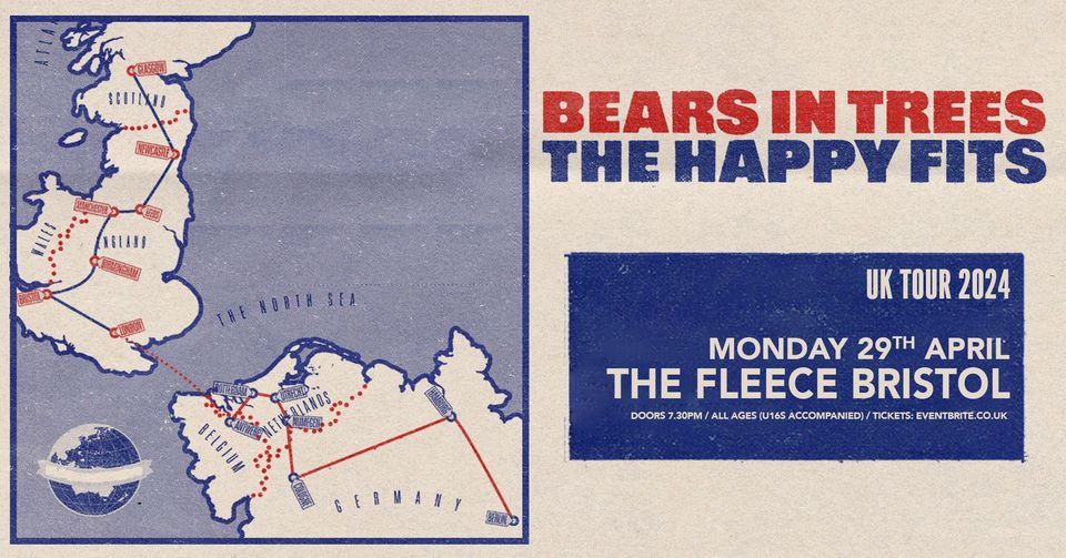 Bears In Trees + The Happy Fits at The Fleece, Bristol 29\/04\/24