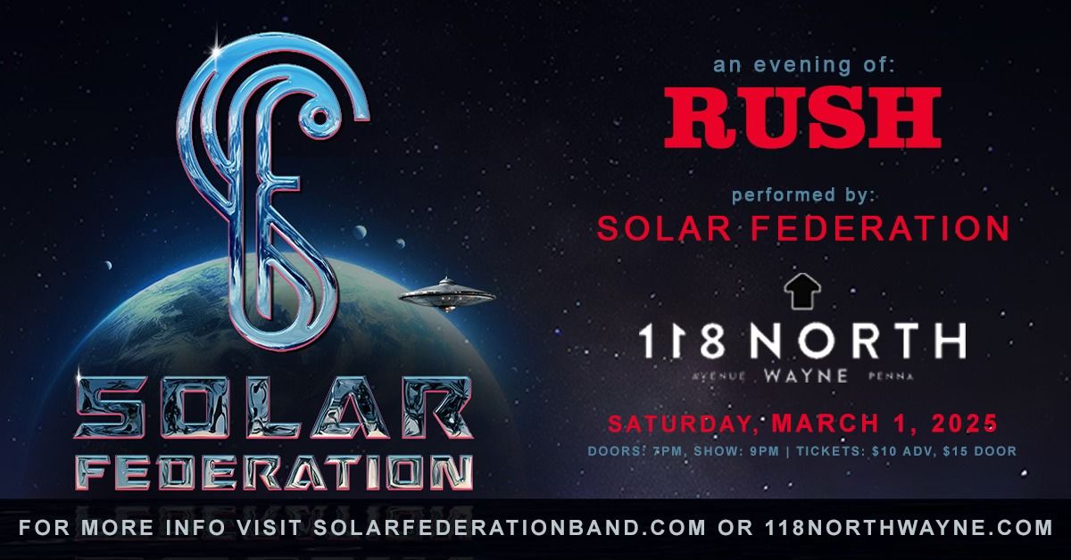 Solar Federation (RUSH Tribute) at 118 North 3\/1