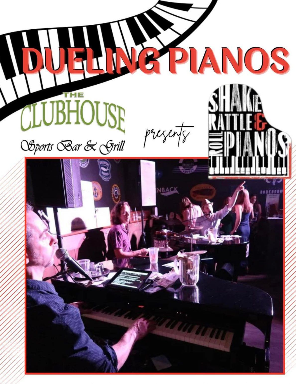 Dueling Pianos: Shake Rattle & Roll at The Clubhouse, Lynchburg, Va