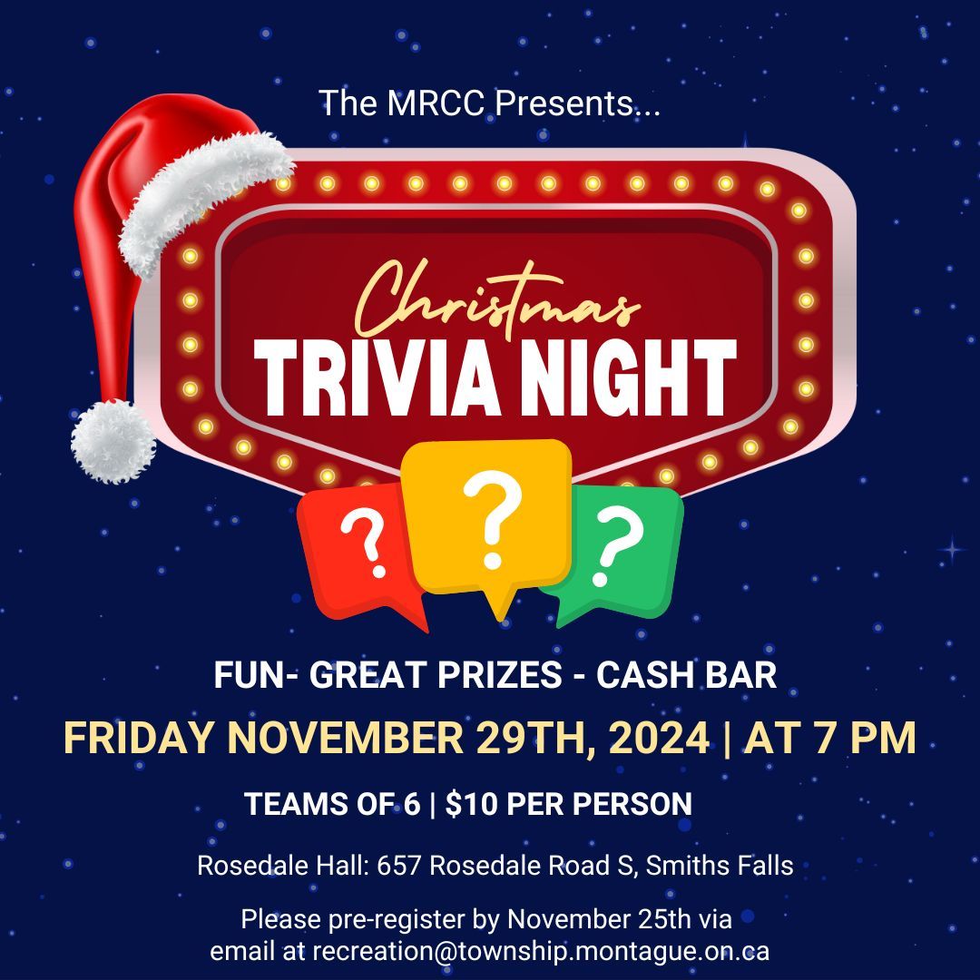 Christmas Trivia Night - Presented by the MRCC