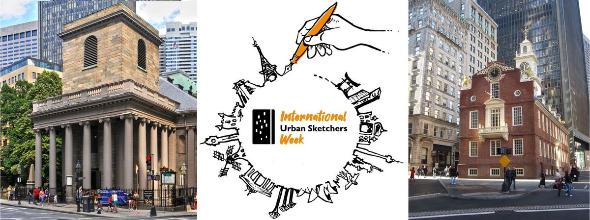 International Sketch Week! Mini Freedom Trail Sketch Walk 
