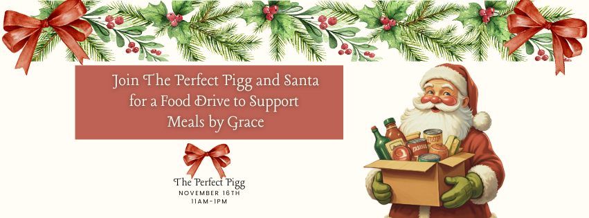 Food Drive for Meals by Grace - Free Santa Photo!