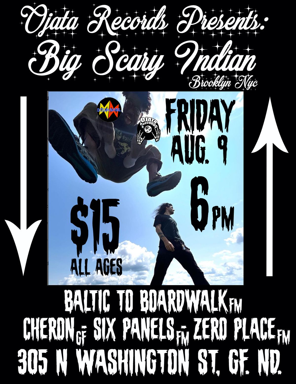 Ojata Records Presents: BigScaryIndian-NYC\/BaltictoBoardwalk-FM\/Cheron-GF\/SixPanels-FM\/ZeroPlace-FM