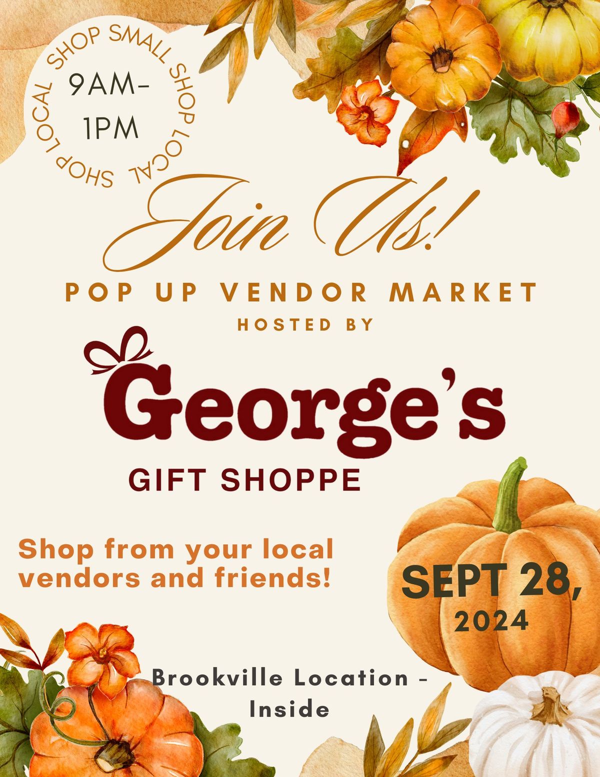 Brookville Fall Pop Up Vendor Market