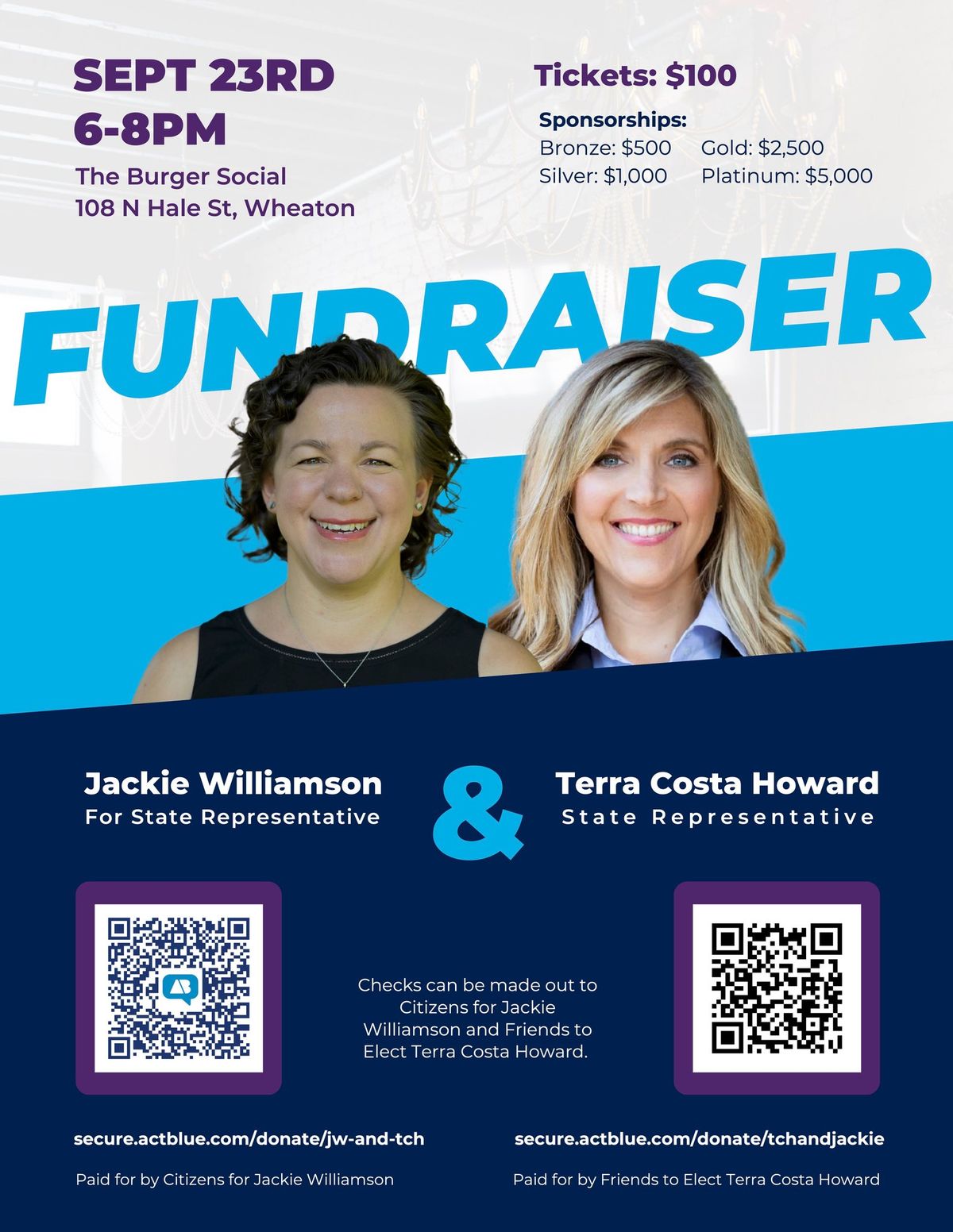 Fundraiser for Jackie Williamson & Terra Costa Howard 