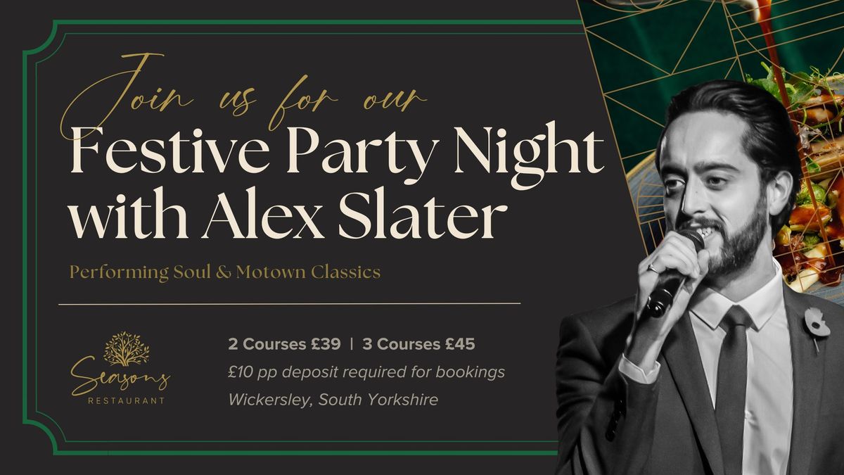 Festive Party Night with Alex Slater - Performing Soul & Motown Classics!