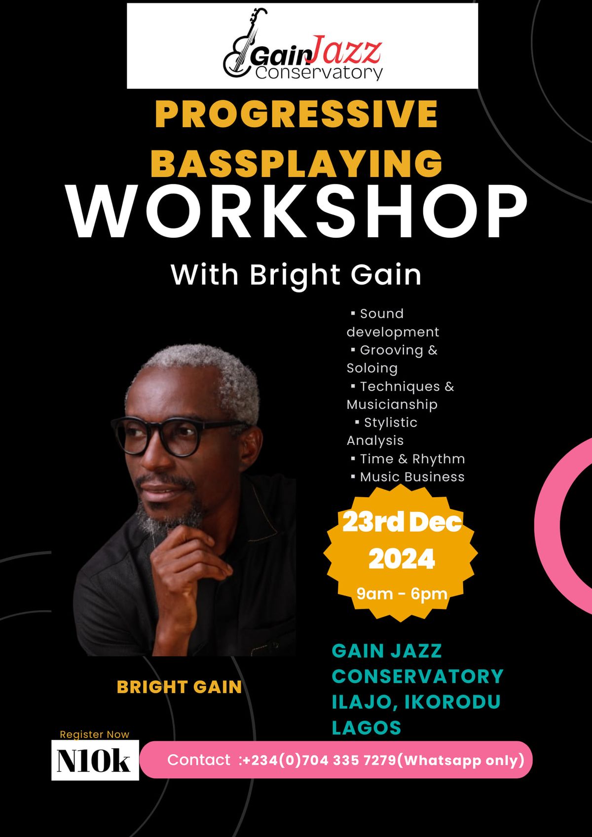 PROGRESSIVE BASSPLAYING WORKSHOP 