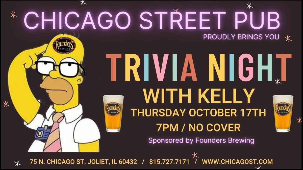 TRIVIA NIGHT @ CHICAGO STREET PUB