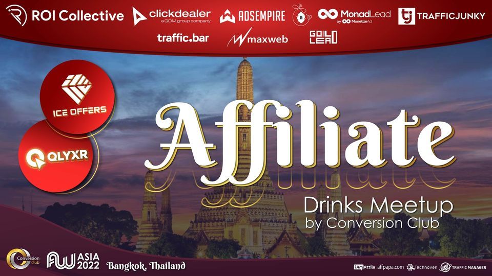Affiliate Drinks Meetup, AW ASIA 2022, Bangkok