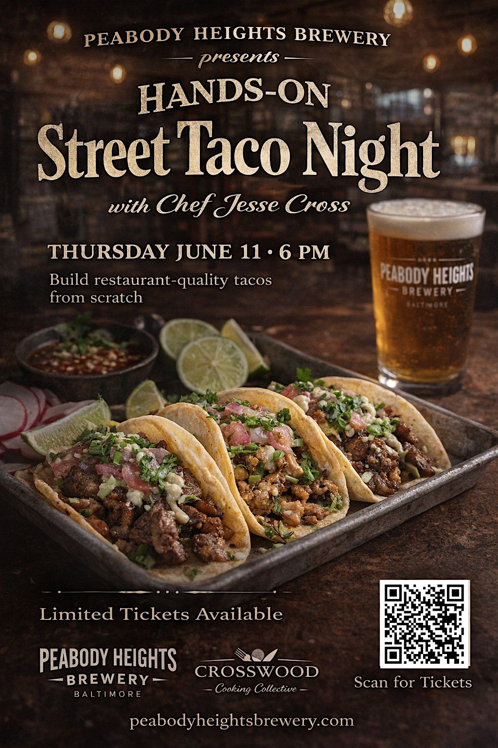 Hands-On Street Taco Night at Peabody Heights Brewery