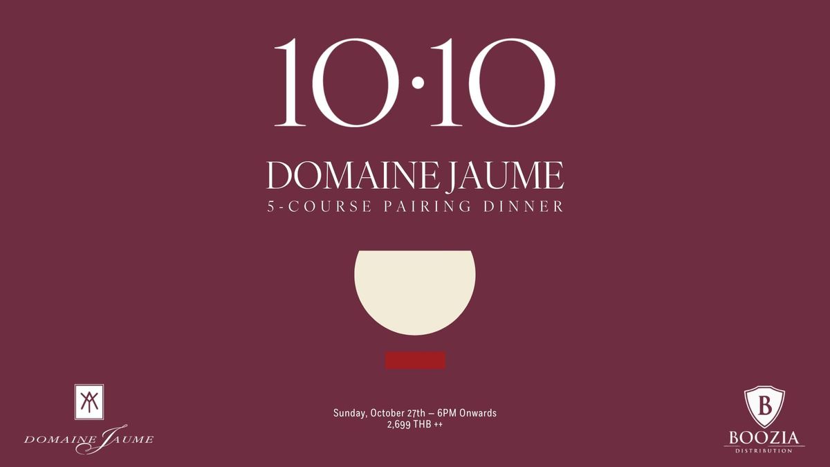 5-Course Pairing dinner ft. Domaine Jaume