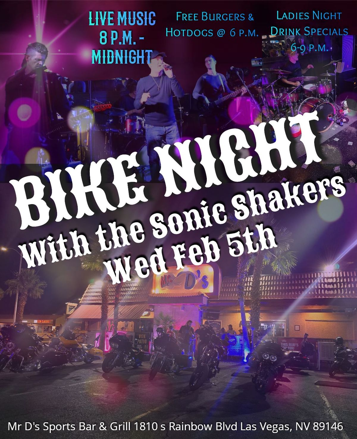 Bike Night With the Sonic Shakers!