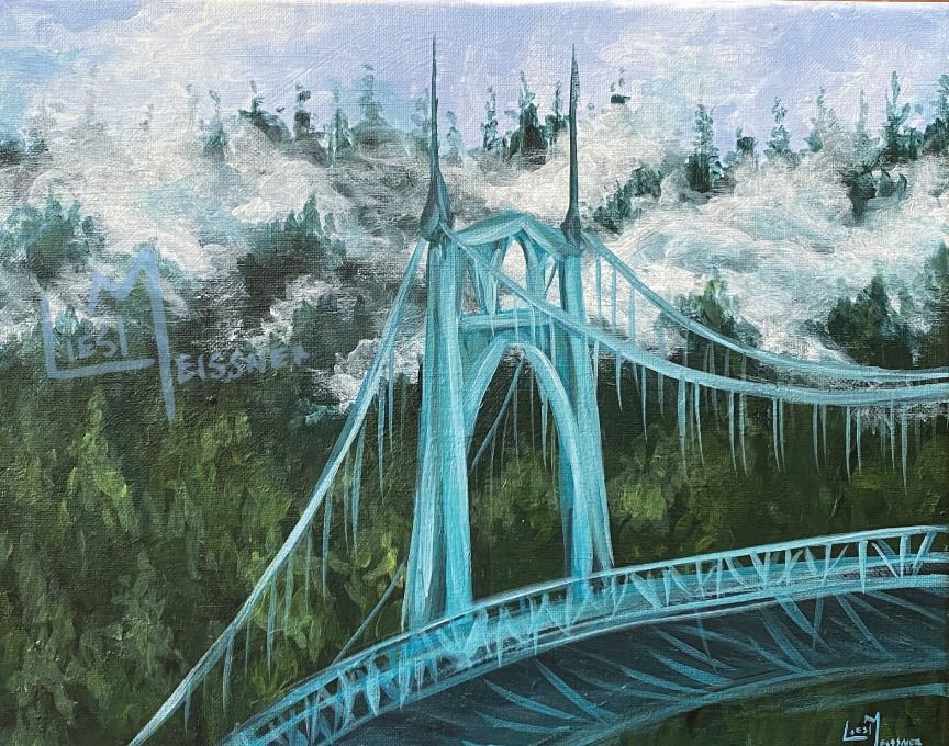 St. John's Bridge - Acrylic Painting Class 