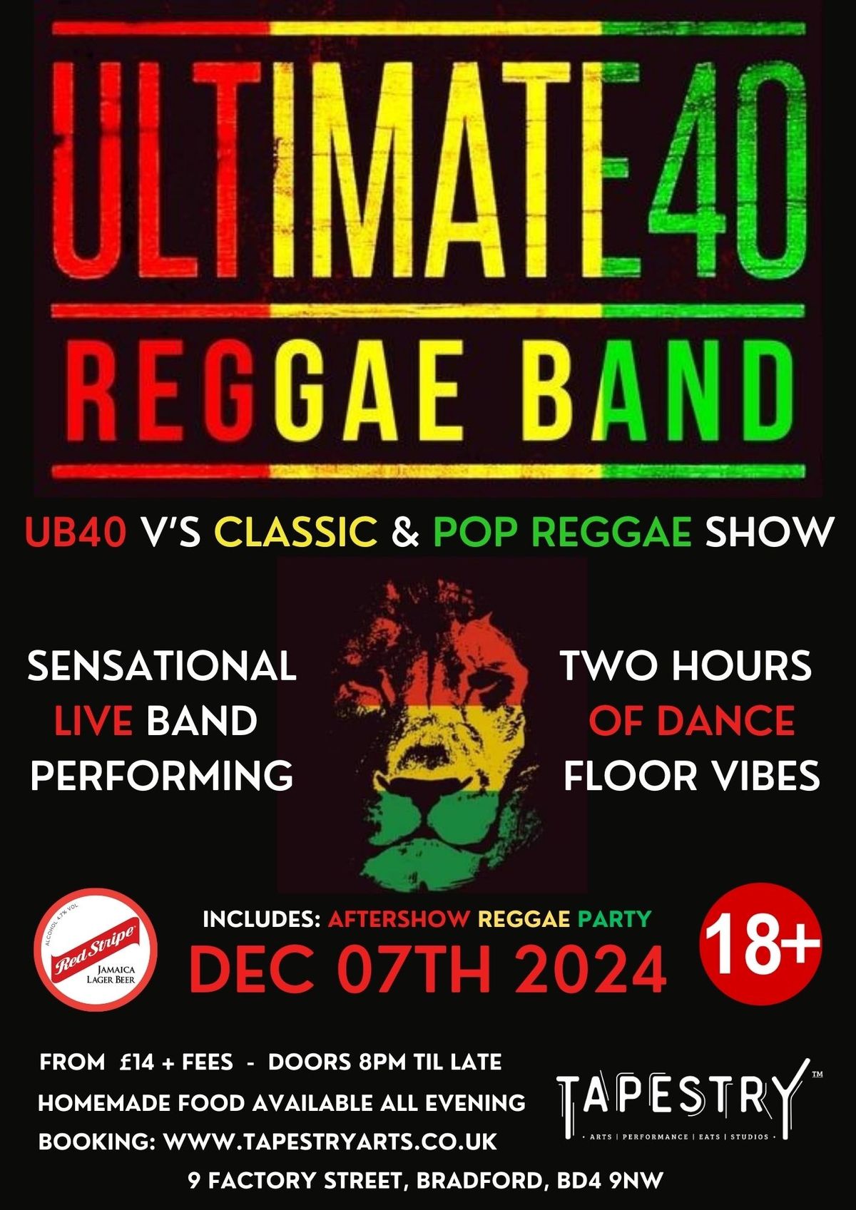 ULTIMATE 40 Reggae Band \u2013 UB40 V\u2019s Classic & Pop Reggae Show