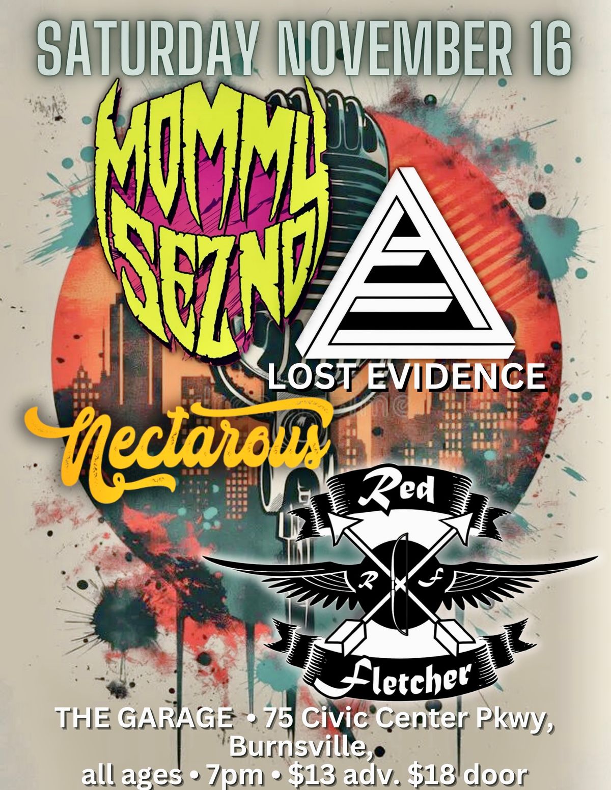 Lost Evidence, Mommy S3z No, Red Fletcher, Nectarous