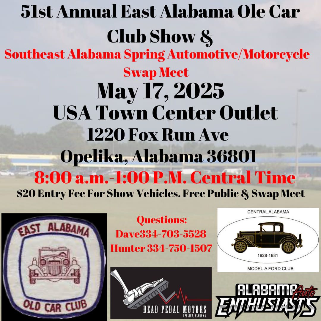 51st Annual E.A.O.C.C. Show & Spring Swap Meet