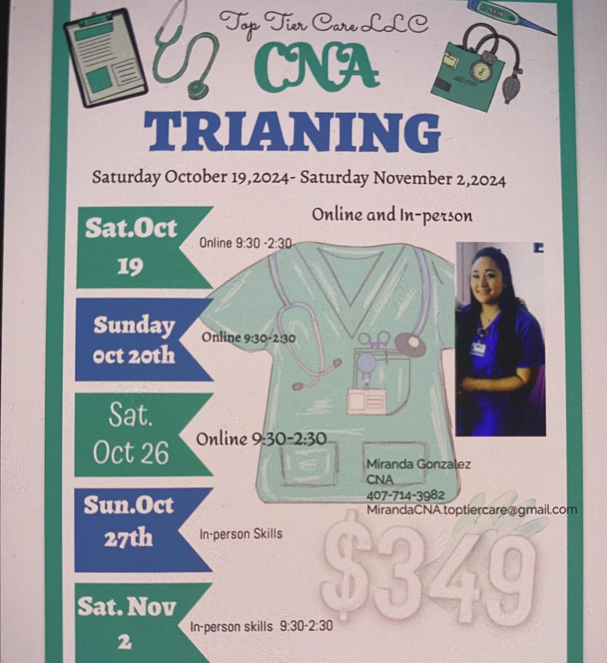 Top Tier Care CNA Training