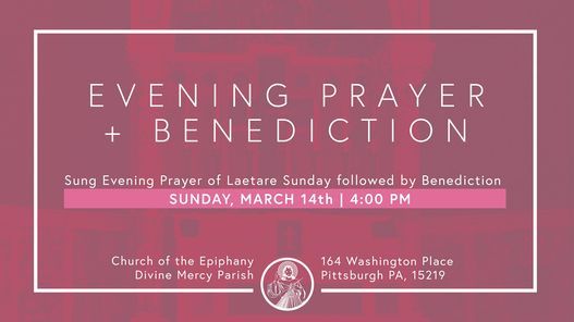 Evening Prayer + Benediction