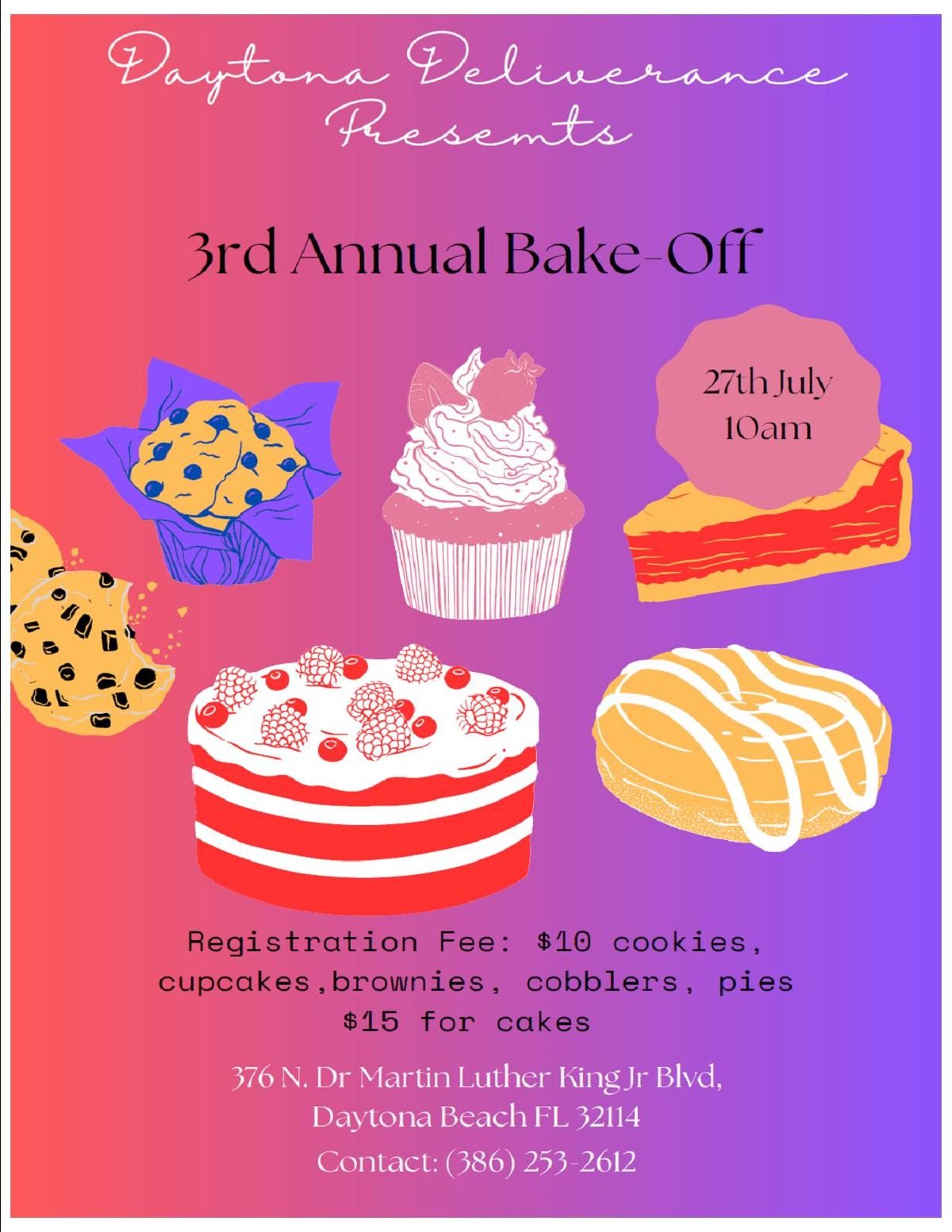 3rd Annual Dessert Bake-Off