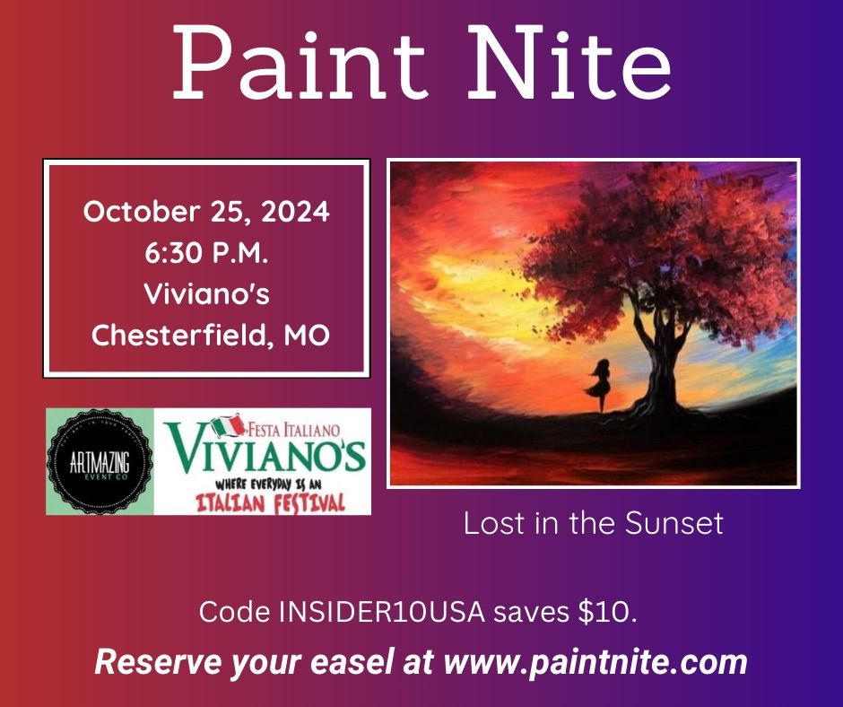 10\/25\/2024 Paint Nite at Viviano\u2019s in Chesterfield, MO