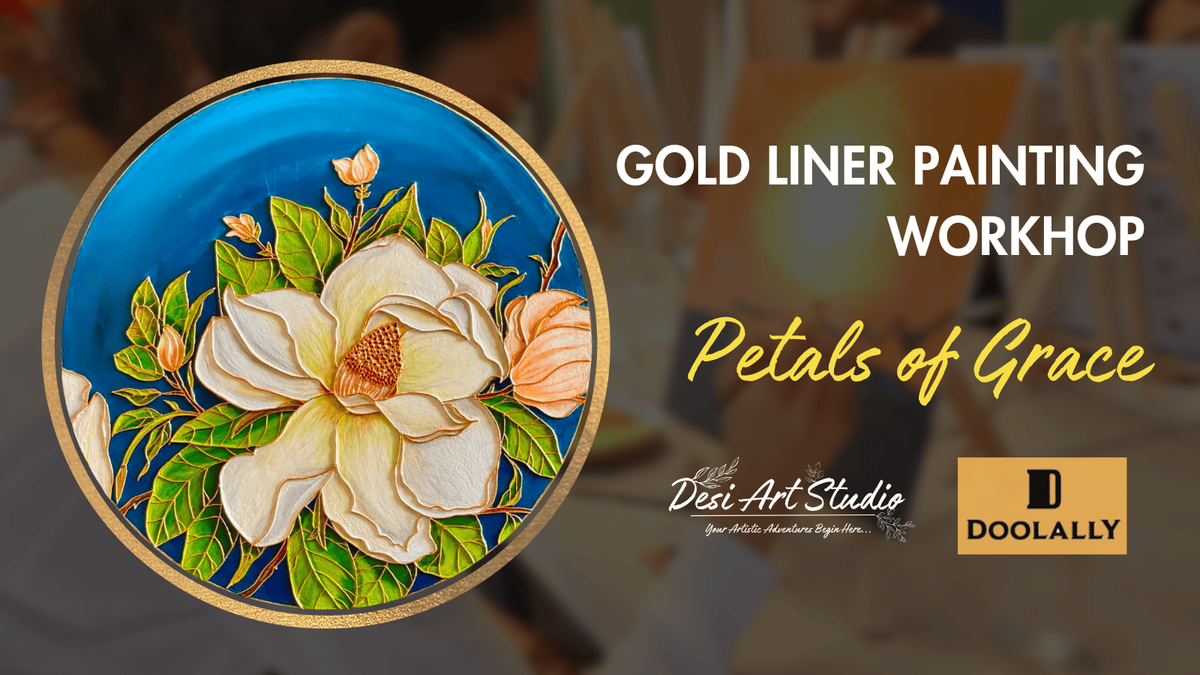 Gold Liner Painting Workshop - Desi Art Studio